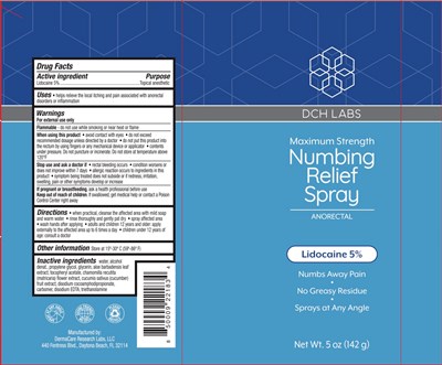 Label (Dch Numbing Relief Spray)